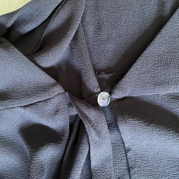 Navy blue colored wrap dress - size Xs - Picture 7 of 9